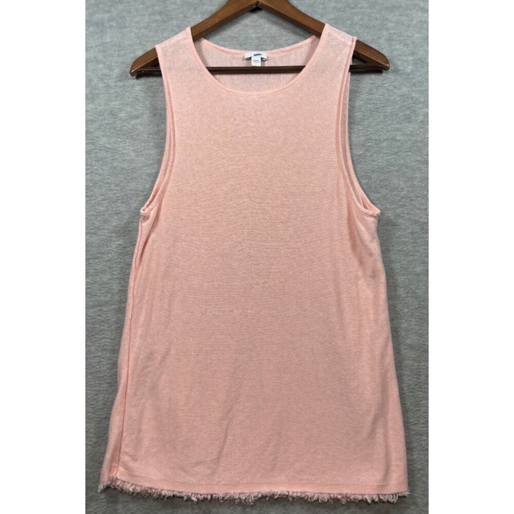 J Jill Tank Top L‎ Pink Sleeveless Linen Rayon Summer Casual